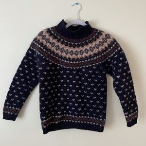 Wool Fair Isle knit sweater